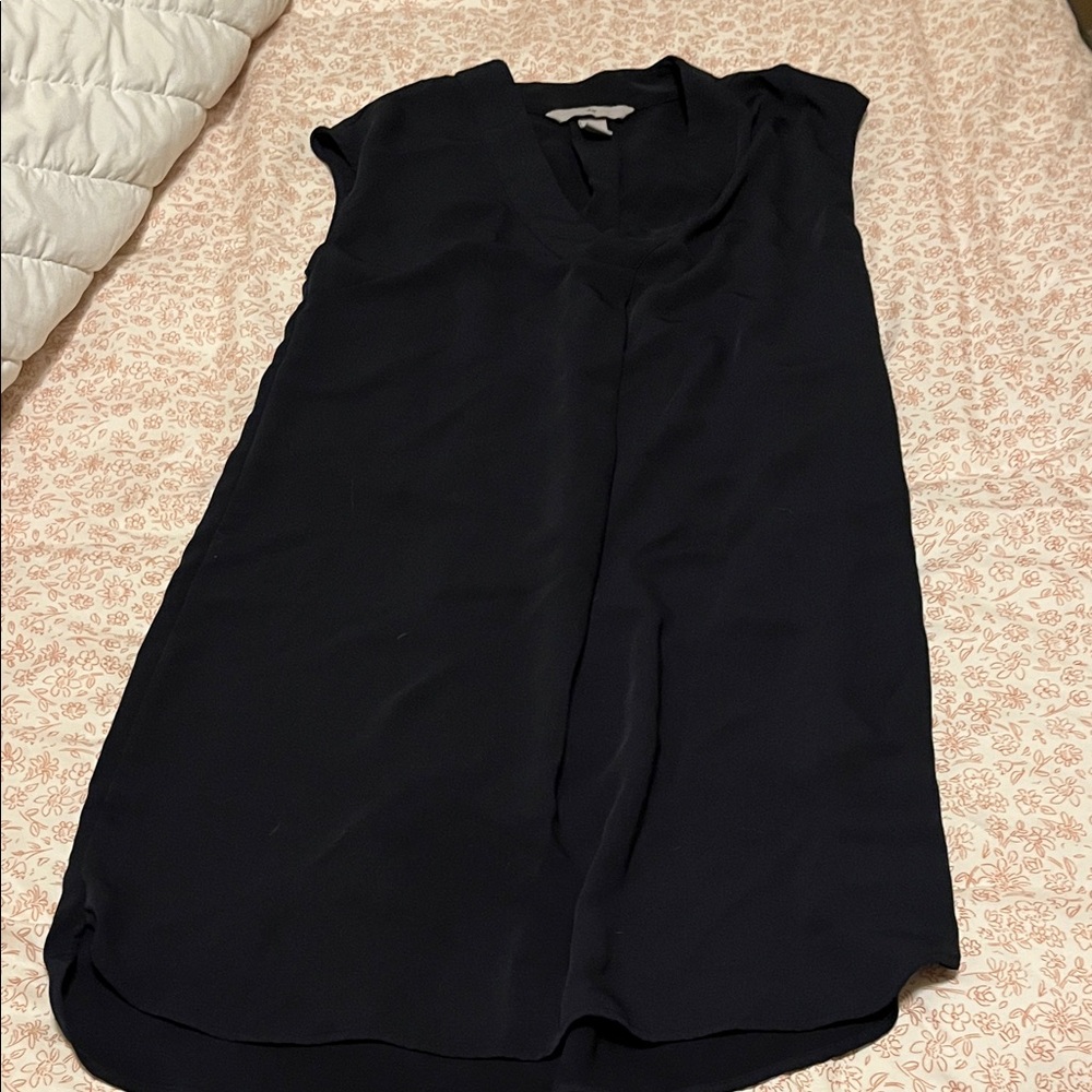 H&M Midnight Black V-Neck Top